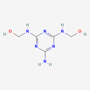molecular formula C5H10N6O2 B3053002 [(6-Amino-1,3,5-triazine-2,4-diyl)diimino]bismethanol CAS No. 5001-80-9