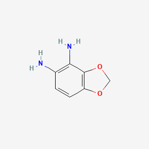 molecular formula C7H8N2O2 B3053013 1,3-Benzodioxole-4,5-diamine CAS No. 500862-27-1