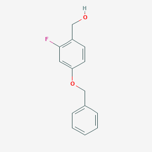 molecular formula C14H13FO2 B3053037 4-Benzyloxy-2-fluorobenzyl alcohol CAS No. 504414-33-9