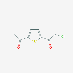 molecular formula C8H7ClO2S B3053041 1-(5-acetylthiophen-2-yl)-2-chloroethan-1-one CAS No. 50460-05-4