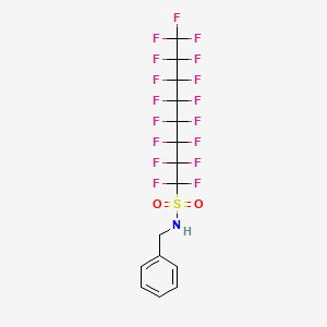 molecular formula C15H8F17NO2S B3053056 N-Benzylheptadecafluorooctane-1-sulphonamide CAS No. 50598-29-3