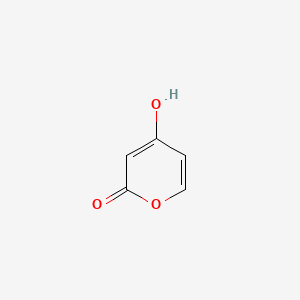 molecular formula C5H4O3 B3053063 4-Hydroxypyran-2-one CAS No. 50607-32-4