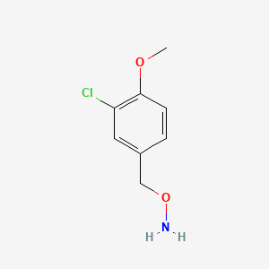 molecular formula C8H10ClNO2 B3053133 O-[(3-chloro-4-methoxyphenyl)methyl]hydroxylamine CAS No. 51224-80-7