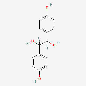 molecular formula C14H14O4 B3053177 1,2-Bis(4-hydroxyphenyl)ethane-1,2-diol CAS No. 5173-27-3