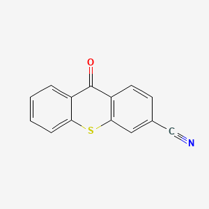 molecular formula C14H7NOS B3053180 9-Oxo-9H-thioxanthene-3-carbonitrile CAS No. 51762-90-4