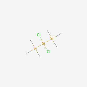 molecular formula C6H18Cl2Si3 B3053187 Trisilane, 2,2-dichloro-1,1,1,3,3,3-hexamethyl- CAS No. 5181-42-0