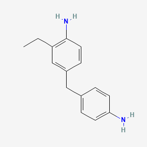 molecular formula C15H18N2 B3053191 4-[(4-Aminophenyl)methyl]-2-ethylaniline CAS No. 51839-50-0