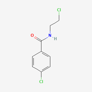 molecular formula C9H9Cl2NO B3053193 4-Chloro-n-(2-chloroethyl)benzamide CAS No. 51847-02-0