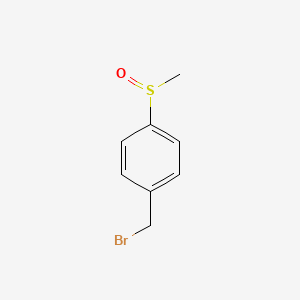 molecular formula C8H9BrOS B3053201 Benzene, 1-(bromomethyl)-4-(methylsulfinyl)- CAS No. 51927-46-9