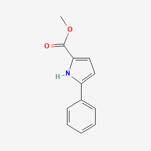 molecular formula C12H11NO2 B3053230 methyl 5-phenyl-1H-pyrrole-2-carboxylate CAS No. 52179-72-3