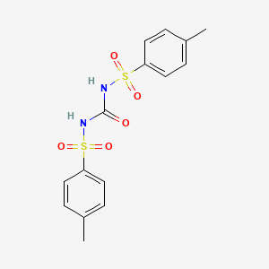 molecular formula C15H16N2O5S2 B3053231 Benzenesulfonamide, N,N'-carbonylbis[4-methyl- CAS No. 5219-81-8
