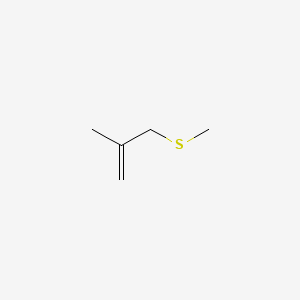 molecular formula C5H10S B3053241 2-Methyl-3-(methylthio)-1-propene CAS No. 52326-10-0
