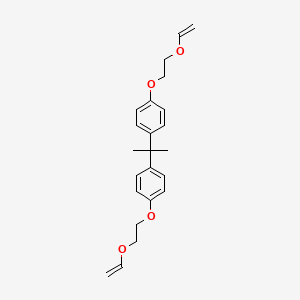 molecular formula C23H28O4 B3053250 Benzene, 1,1'-(1-methylethylidene)bis[4-[2-(ethenyloxy)ethoxy]- CAS No. 52411-04-8