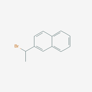molecular formula C12H11B B3053252 2-(1-Bromoethyl)naphthalene CAS No. 52428-02-1