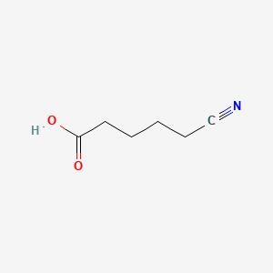 molecular formula C6H9NO2 B3053268 5-Cyanopentanoic acid CAS No. 5264-33-5