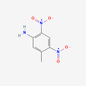 molecular formula C7H7N3O4 B3053273 5-Methyl-2,4-dinitroaniline CAS No. 5267-27-6