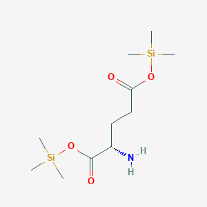molecular formula C11H25NO4Si2 B3053275 Bis(trimethylsilyl) L-glutamate CAS No. 5269-43-2