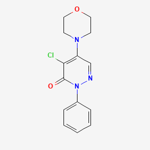 B3053278 4-Chloro-5-(4-morpholinyl)-2-phenyl-3(2H)-pyridazinone CAS No. 5273-13-2