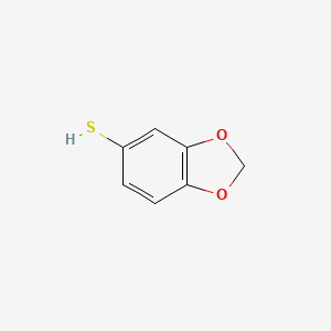 molecular formula C7H6O2S B3053281 3,4-(Methylenedioxy)thiophenol CAS No. 5274-08-8