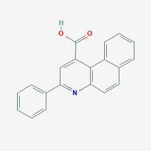 B3053286 3-Phenylbenzo[f]quinoline-1-carboxylic acid CAS No. 5278-84-2