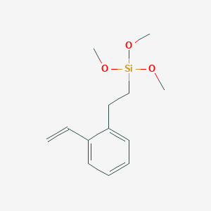 molecular formula C13H20O3Si B3053289 Silane, [2-(ethenylphenyl)ethyl]trimethoxy- CAS No. 52783-38-7