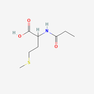 4-(Methylsulfanyl)-2-propanamidobutanoic acid