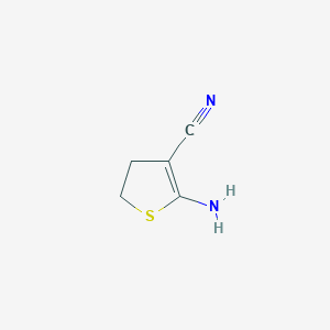 molecular formula C5H6N2S B3053315 2-Amino-4,5-dihydrothiophene-3-carbonitrile CAS No. 52989-46-5