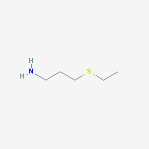 molecular formula C5H13NS B3053325 3-(Ethylsulfanyl)propan-1-amine CAS No. 53056-86-3