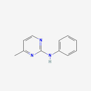 molecular formula C11H11N3 B3053328 4-Methyl-N-phenylpyrimidin-2-amine CAS No. 53112-26-8