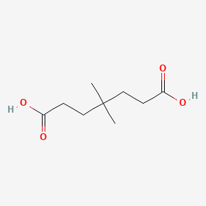 molecular formula C9H16O4 B3053341 4,4-Dimethylheptanedioic acid CAS No. 5325-75-7