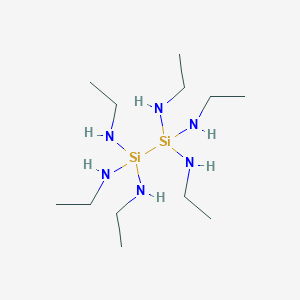 molecular formula C12H36N6Si2 B3053352 Hexakisethylaminodisilane CAS No. 532980-53-3