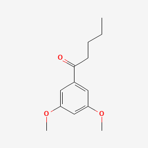 molecular formula C13H18O3 B3053356 1-(3,5-Dimethoxyphenyl)pentan-1-one CAS No. 5333-29-9