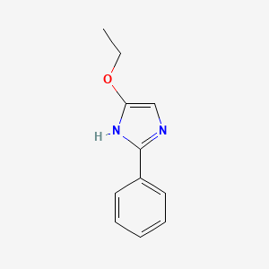 molecular formula C11H12N2O B3053369 4-ethoxy-2-phenylimidazole CAS No. 53386-01-9