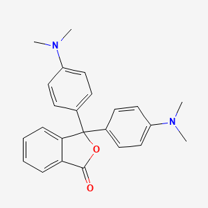 molecular formula C24H24N2O2 B3053373 3,3-Bis(4-(dimethylamino)phenyl)phthalide CAS No. 5339-80-0
