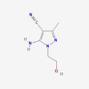 5-Amino-1-(2-hydroxyethyl)-3-methyl-1H-pyrazole-4-carbonitrile