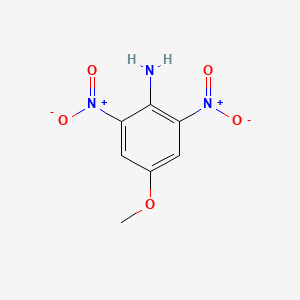 molecular formula C7H7N3O5 B3053400 p-Anisidine, 2,6-dinitro-, CAS No. 5350-56-1