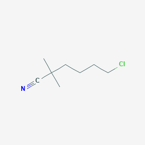 molecular formula C8H14ClN B3053405 6-Chloro-2,2-dimethylhexanenitrile CAS No. 53545-94-1