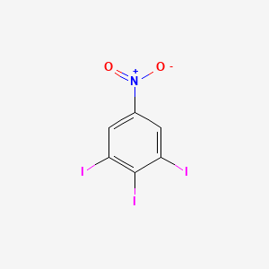 molecular formula C6H2I3NO2 B3053423 1,2,3-Triiodo-5-nitrobenzene CAS No. 53663-23-3