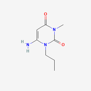 molecular formula C8H13N3O2 B3053424 Uracil, 6-amino-3-methyl-1-propyl- CAS No. 53681-48-4
