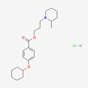 molecular formula C22H34ClNO3 B3053429 Cyclomethycaine hydrochloride CAS No. 537-61-1