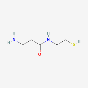 molecular formula C5H12N2OS B3053450 beta-Alanylaminoethanethiol CAS No. 539-83-3