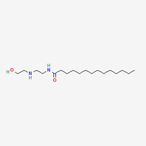 molecular formula C18H38N2O2 B3053470 N-[2-[(2-Hydroxyethyl)amino]ethyl]myristamide CAS No. 53989-67-6