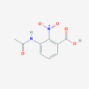 molecular formula C9H8N2O5 B3053478 3-Acetylamino-2-nitrobenzoic acid CAS No. 54002-28-7