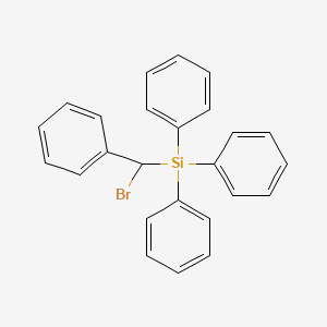 molecular formula C25H21BrSi B3053494 [Bromo(phenyl)methyl](triphenyl)silane CAS No. 5410-06-0