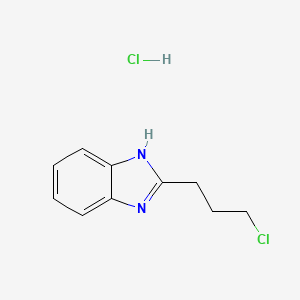 2-(3-chloropropyl)-1H-1,3-benzodiazole hydrochloride