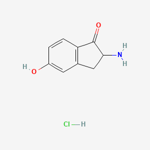 1H-Inden-1-one, 2-amino-2,3-dihydro-5-hydroxy-, hydrochloride (1:1)