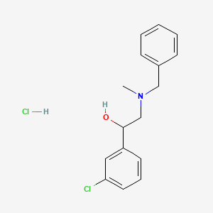 2-[Benzyl(methyl)amino]-1-(3-chlorophenyl)ethanol hydrochloride