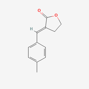 molecular formula C12H12O2 B3053506 3-(4-Methylbenzylidene)dihydro-2(3H)-furanone CAS No. 5418-24-6