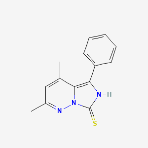 2,4-Dimethyl-5-phenylimidazo[1,5-b]pyridazine-7-thiol