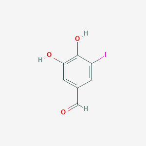 molecular formula C7H5IO3 B3053519 3,4-Dihydroxy-5-iodobenzaldehyde CAS No. 54246-05-8